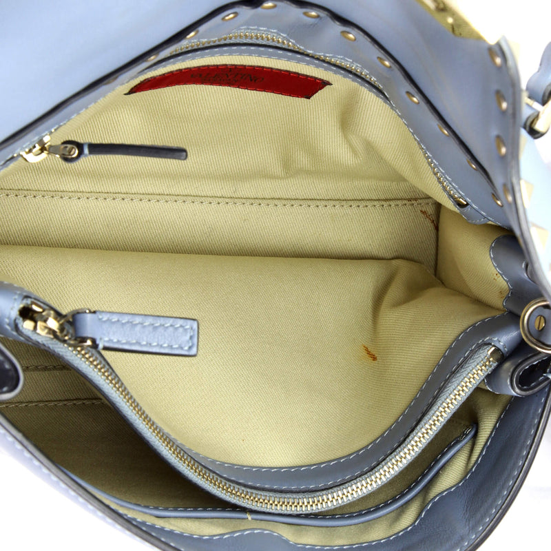 Rockstud Flip Lock Top Handle Bag