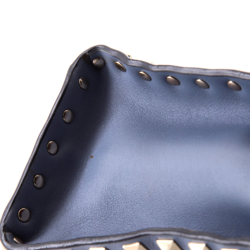 Rockstud Flip Lock Top Handle Bag