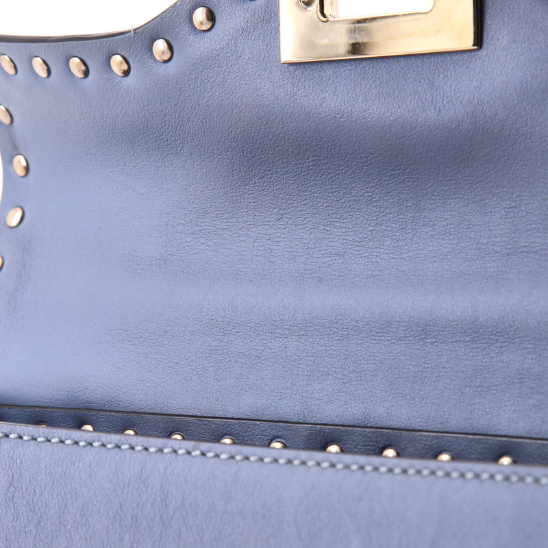 Rockstud Flip Lock Top Handle Bag