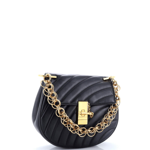 Drew Bijou Crossbody Bag Quilted Leather