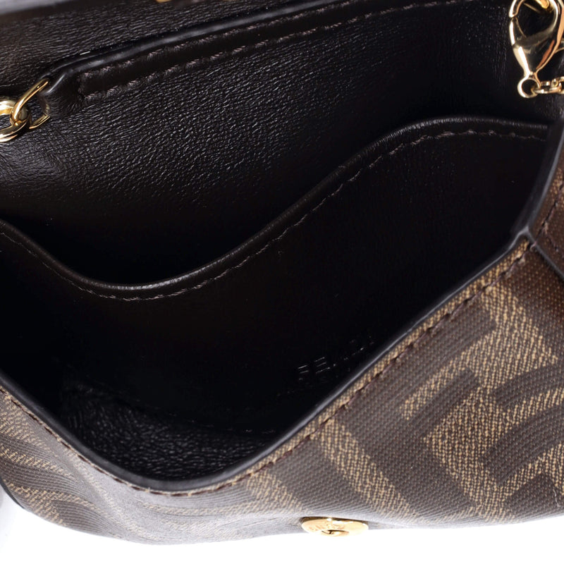 Chain Baguette Charm Bag Zucca Canvas