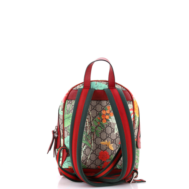 Zip Pocket Backpack Tian Print Gg Coated
