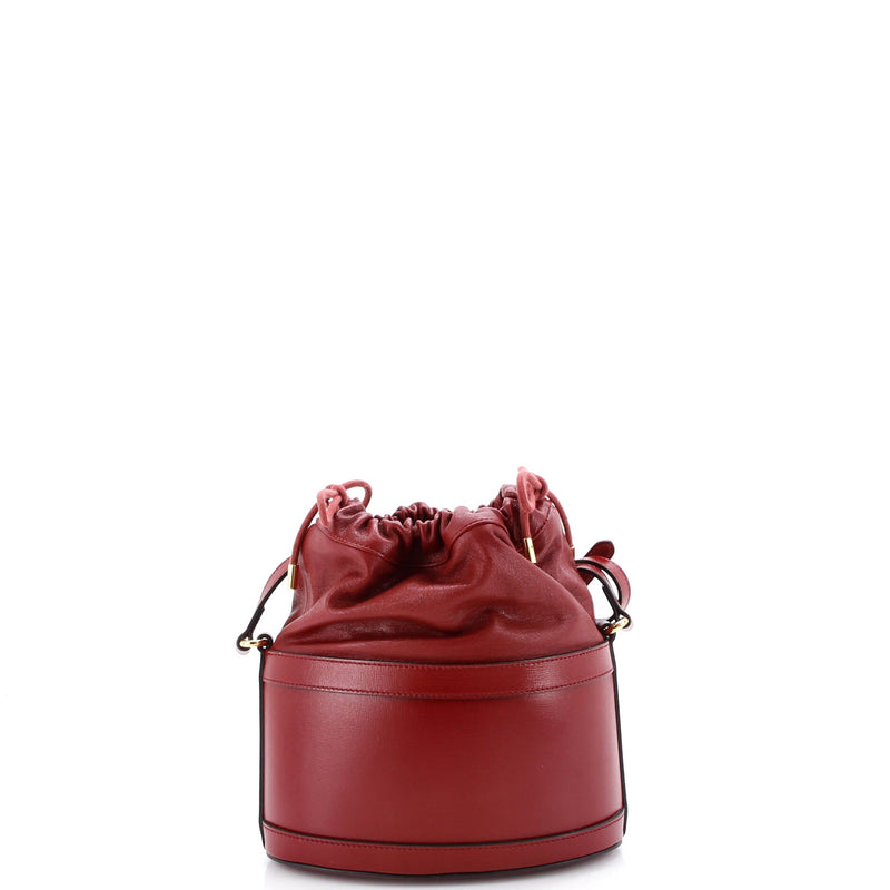 Horsebit Bucket Crossbody Bag Leather