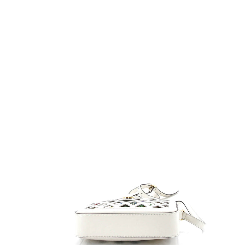 Camera Crossbody Bag Cutout Leather With