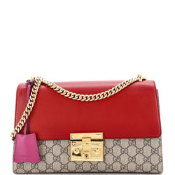 Padlock Shoulder Bag Gg Coated Canvas
