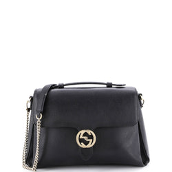 Interlocking Top Handle Bag Leather