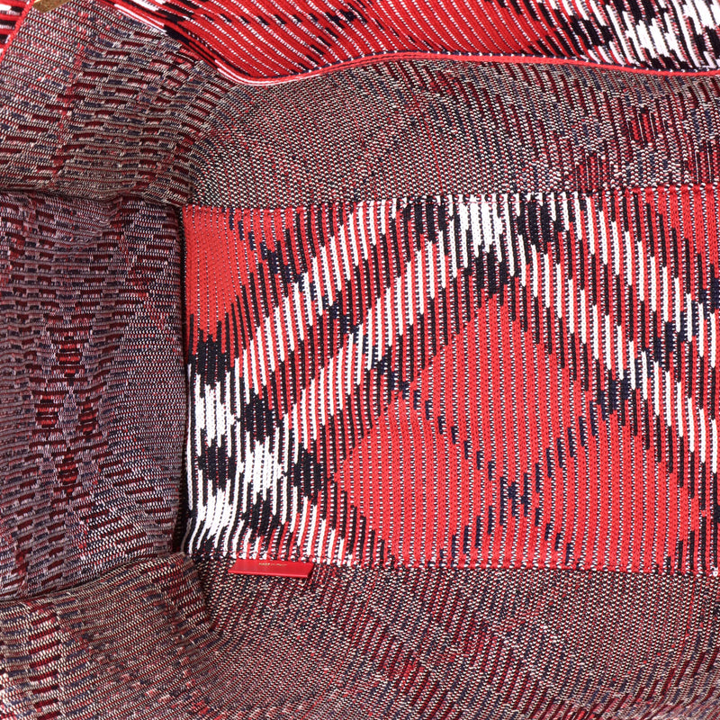 Shopper Tote Knit Check Jacquard Medium