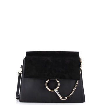 Faye Shoulder Bag Leather And Suede