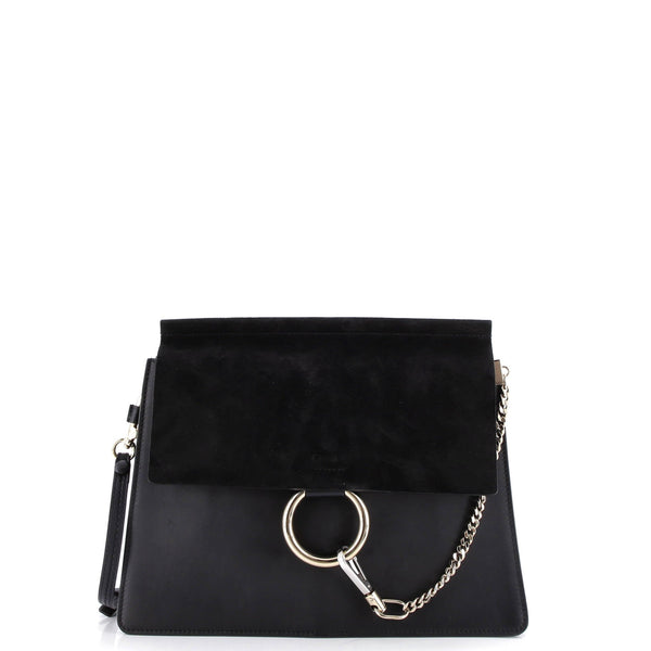 Faye Shoulder Bag Leather And Suede