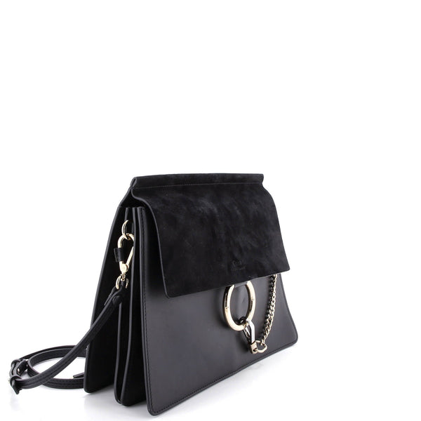 Faye Shoulder Bag Leather And Suede