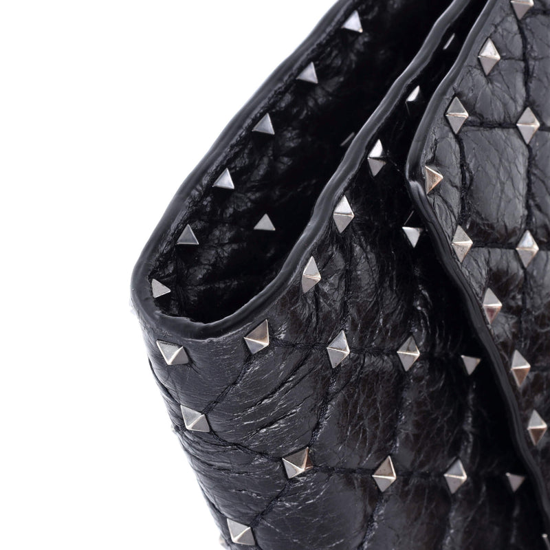 Rockstud Spike Wallet On Chain Quilted