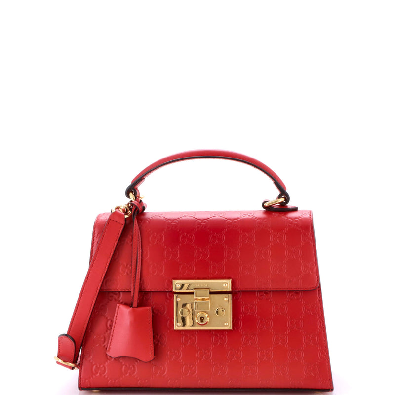 Padlock Top Handle Bag Guccissima