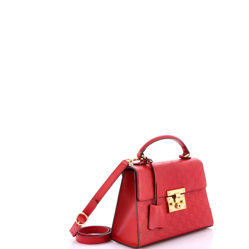 Padlock Top Handle Bag Guccissima