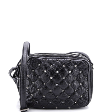 Rockstud Double Zip Camera Bag Quilted