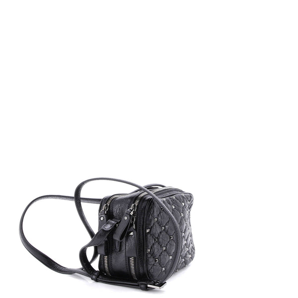 Rockstud Double Zip Camera Bag Quilted