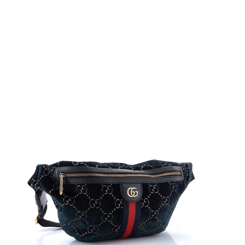 Ophidia Zip Belt Bag Gg Velvet