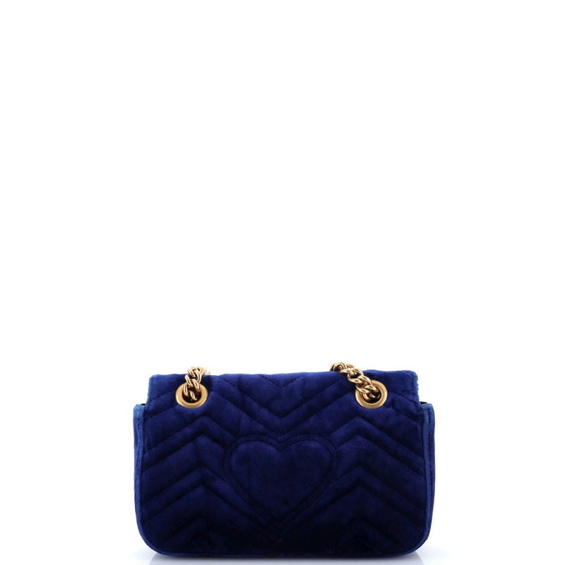 Gg Marmont Flap Bag Matelasse Velvet