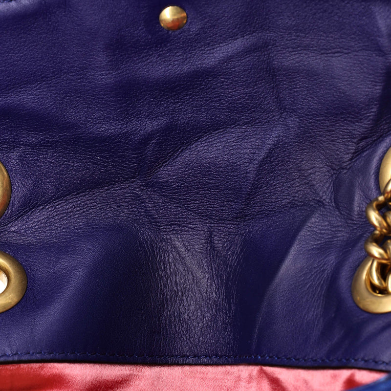 Gg Marmont Flap Bag Matelasse Velvet