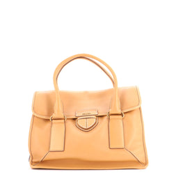 Pushlock Flap Tote Leather Large