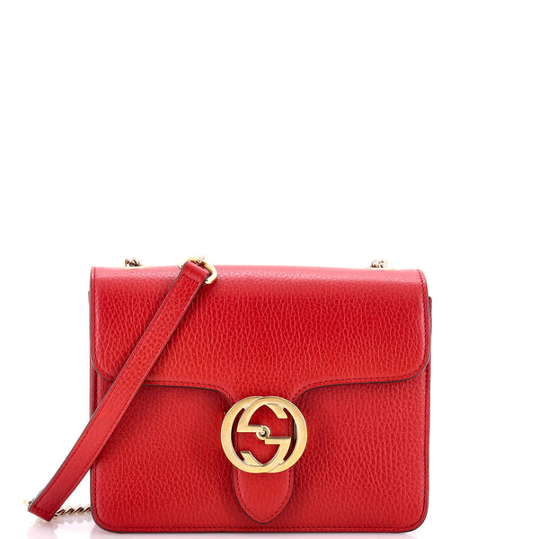 Interlocking Shoulder Bag Leather Small