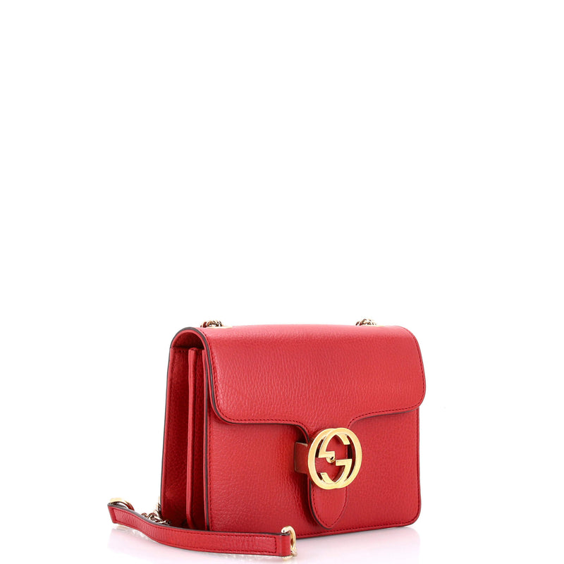Interlocking Shoulder Bag Leather Small
