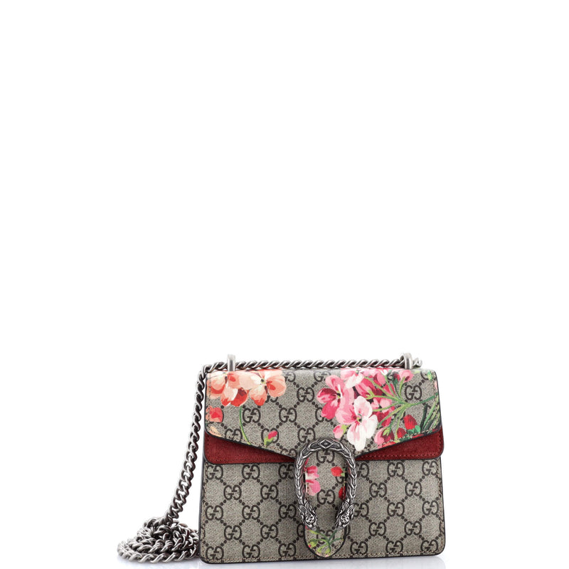 Dionysus Bag Blooms Print Gg Coated