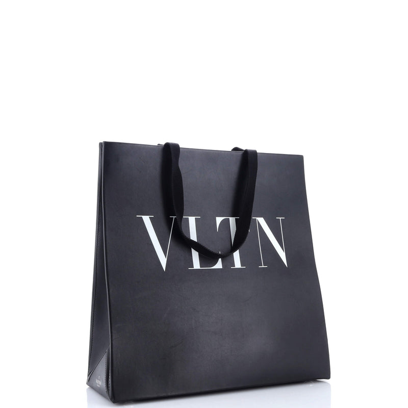 Vltn Magnetic Shopper Tote Leather