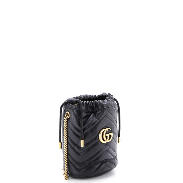 Gg Marmont Bucket Bag Matelasse Leather