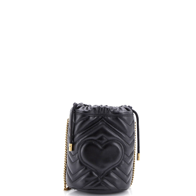 Gg Marmont Bucket Bag Matelasse Leather