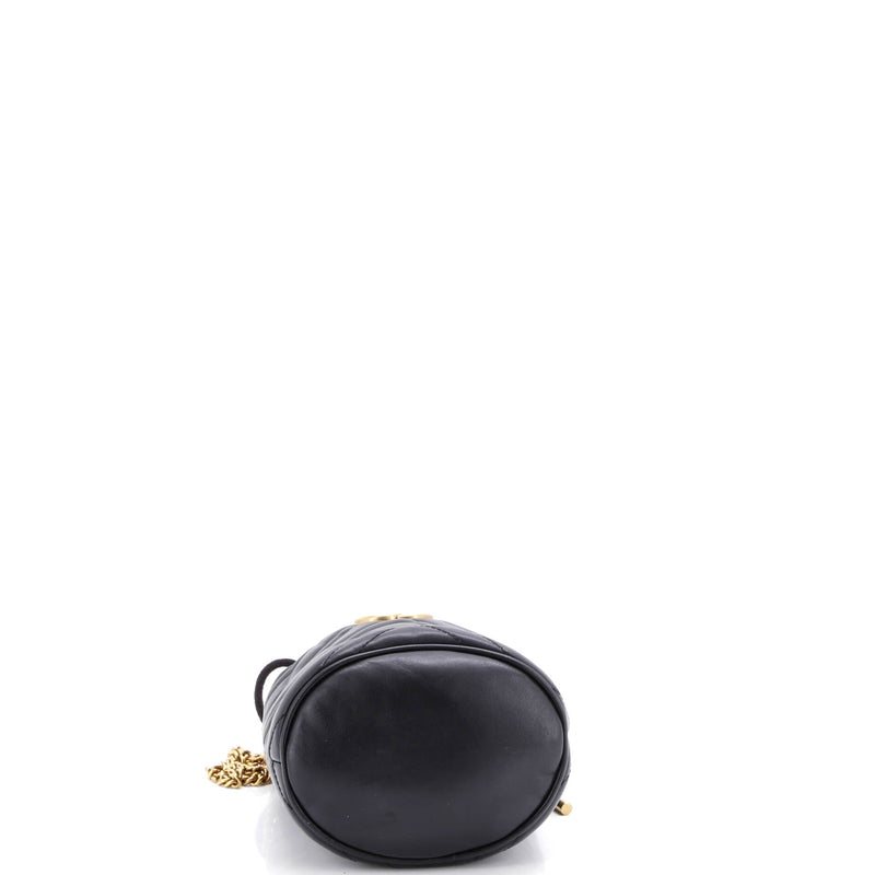 Gg Marmont Bucket Bag Matelasse Leather