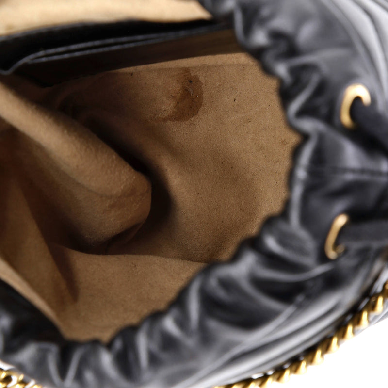 Gg Marmont Bucket Bag Matelasse Leather