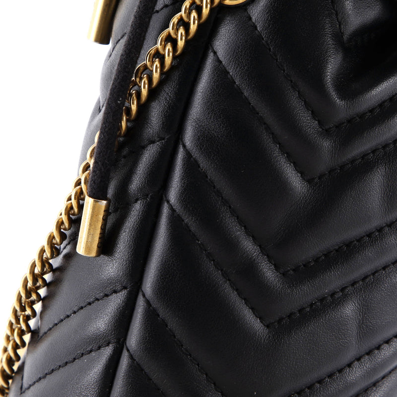 Gg Marmont Bucket Bag Matelasse Leather