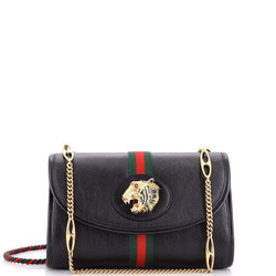 Rajah Web Chain Shoulder Bag Leather