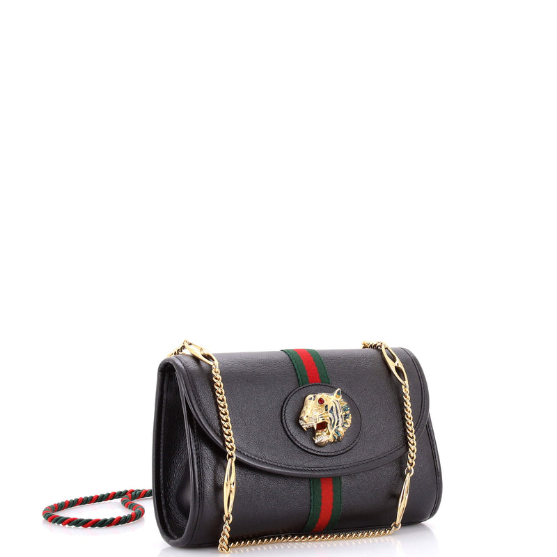 Rajah Web Chain Shoulder Bag Leather
