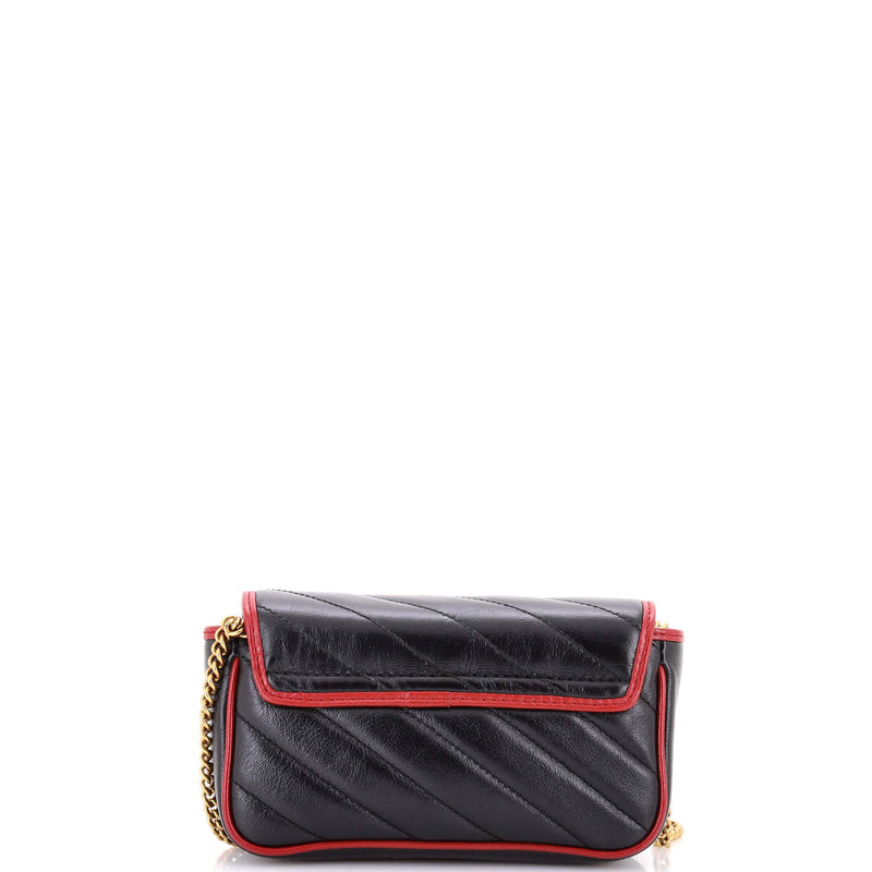 Gg Marmont Flap Bag Diagonal Quilted