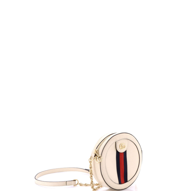Ophidia Round Shoulder Bag Leather Mini
