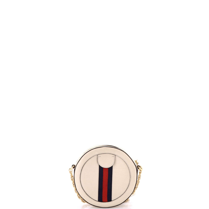 Ophidia Round Shoulder Bag Leather Mini
