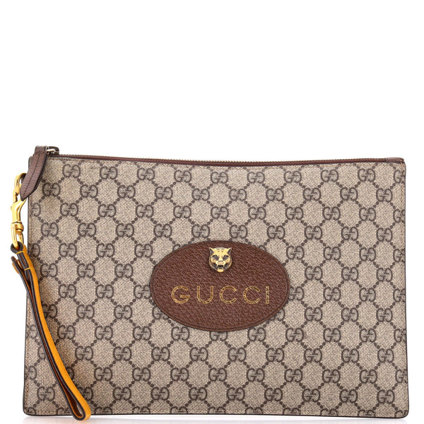 Neo Vintage Wristlet Pouch Gg Coated