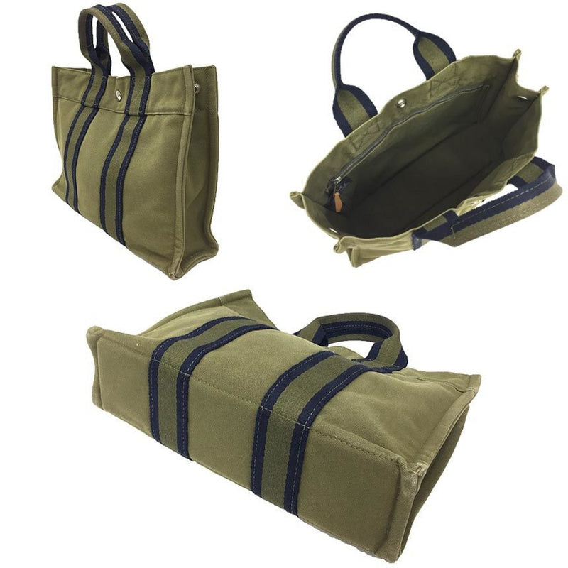 Sac Harnais Tote Toile And Leather Pm