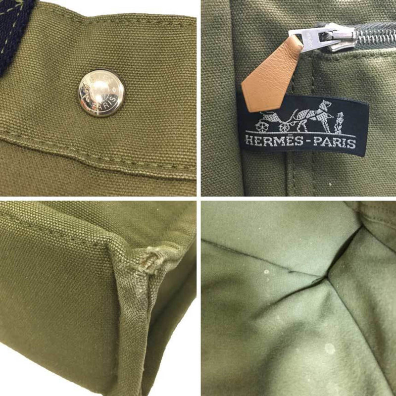 Sac Harnais Tote Toile And Leather Pm