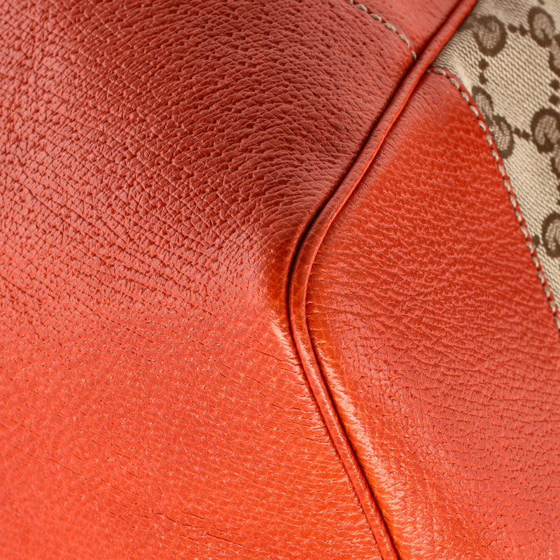 Bree Tote Gg Canvas With Leather Medium