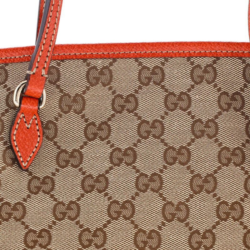 Bree Tote Gg Canvas With Leather Medium