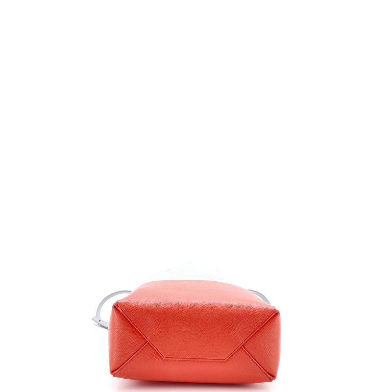 Vertical Bi-Cabas Tote Grained Calfskin