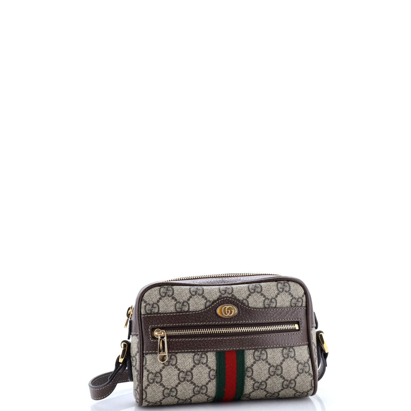 Ophidia Shoulder Bag Gg Coated Canvas