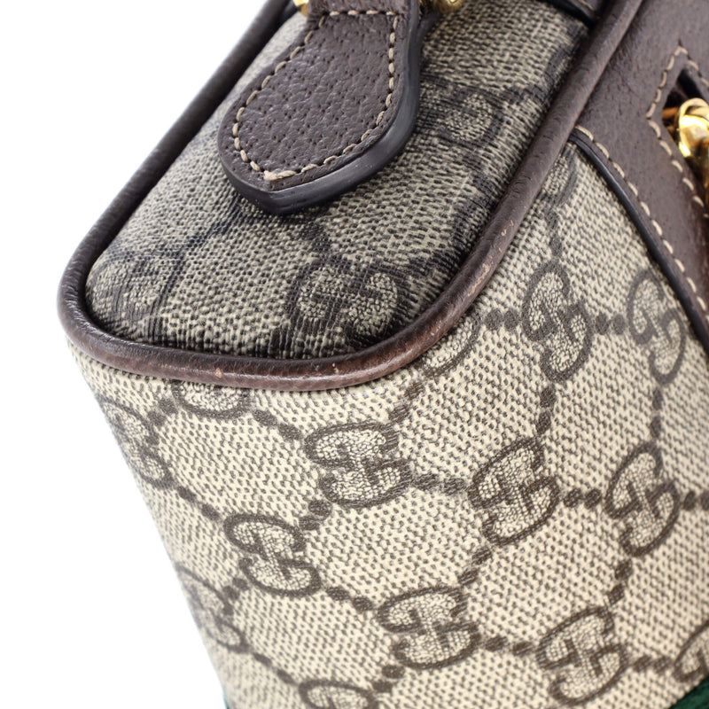 Ophidia Shoulder Bag Gg Coated Canvas