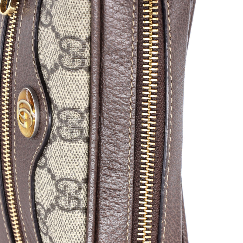 Ophidia Shoulder Bag Gg Coated Canvas