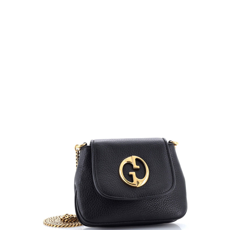 Chain Shoulder Bag Leather Small