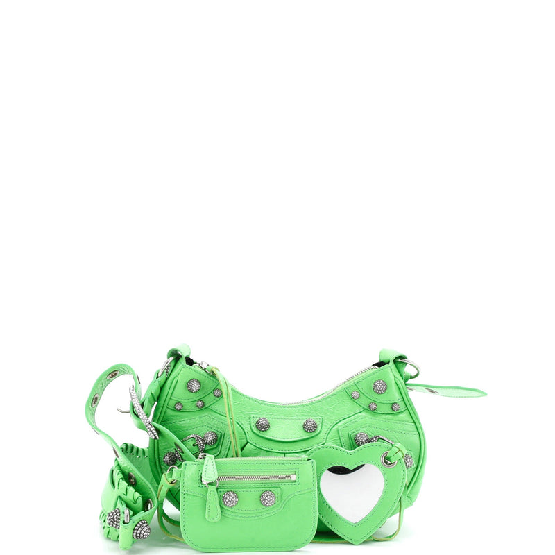 Le Cagole Giant Studs Shoulder Bag