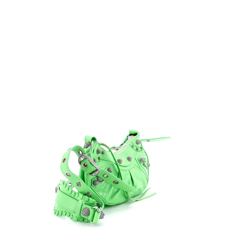 Le Cagole Giant Studs Shoulder Bag
