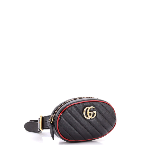 Gg Marmont Belt Bag Diagonal Quilted